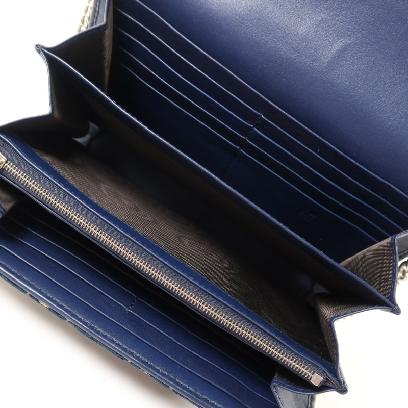 GUCCI 天鵝絨Wallet On Chain鏈帶肩背袋-4