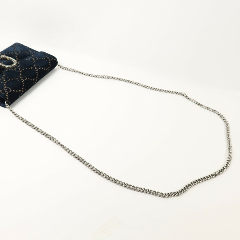 GUCCI 天鵝絨Wallet On Chain鏈帶肩背袋-7