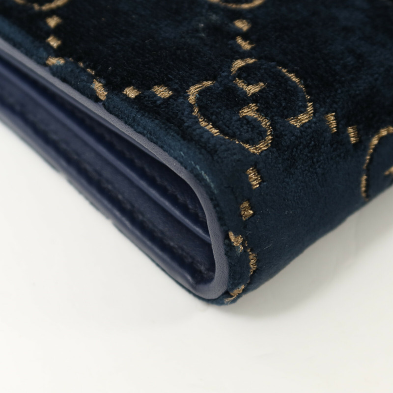 GUCCI 天鵝絨Wallet On Chain鏈帶肩背袋-10