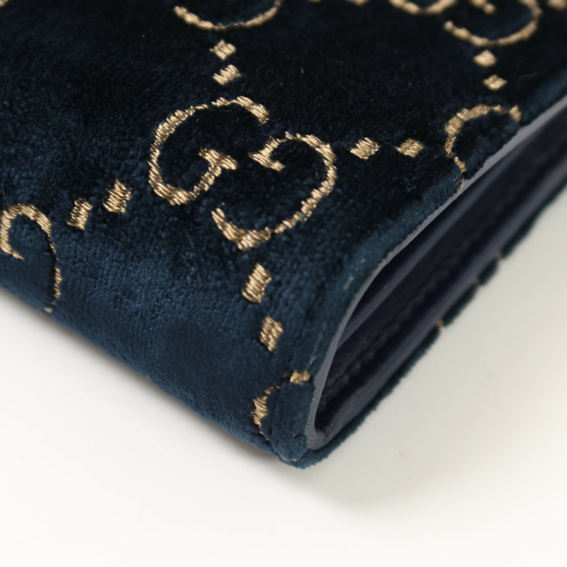 GUCCI 天鵝絨Wallet On Chain鏈帶肩背袋-11