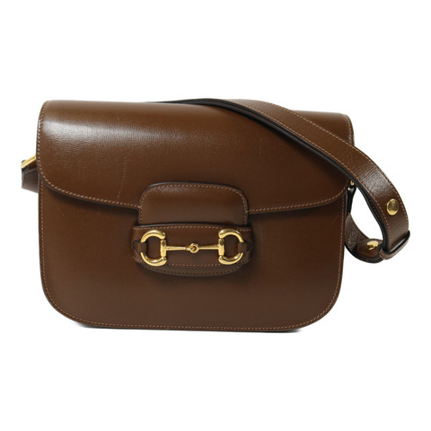 GUCCI 牛皮皮革Horsebit 1955肩背袋