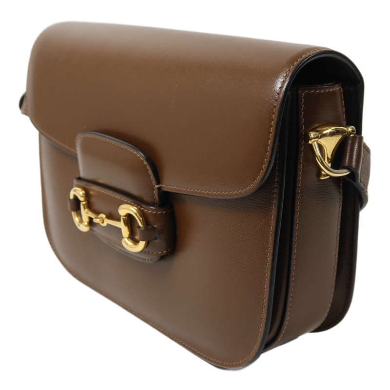 GUCCI 牛皮皮革Horsebit 1955肩背袋-2