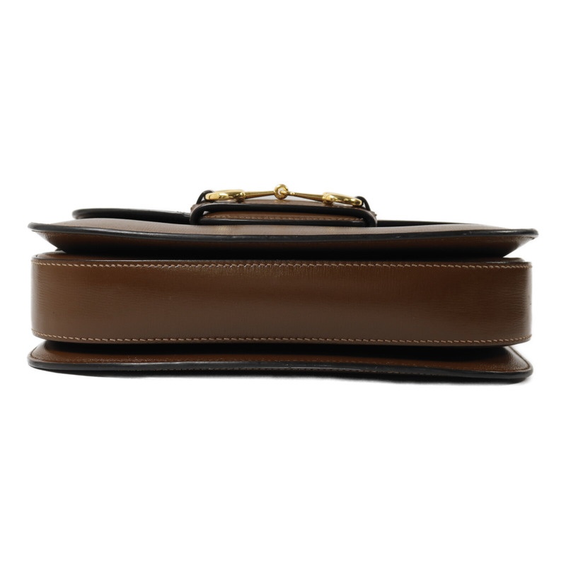 GUCCI 牛皮皮革Horsebit 1955肩背袋-3