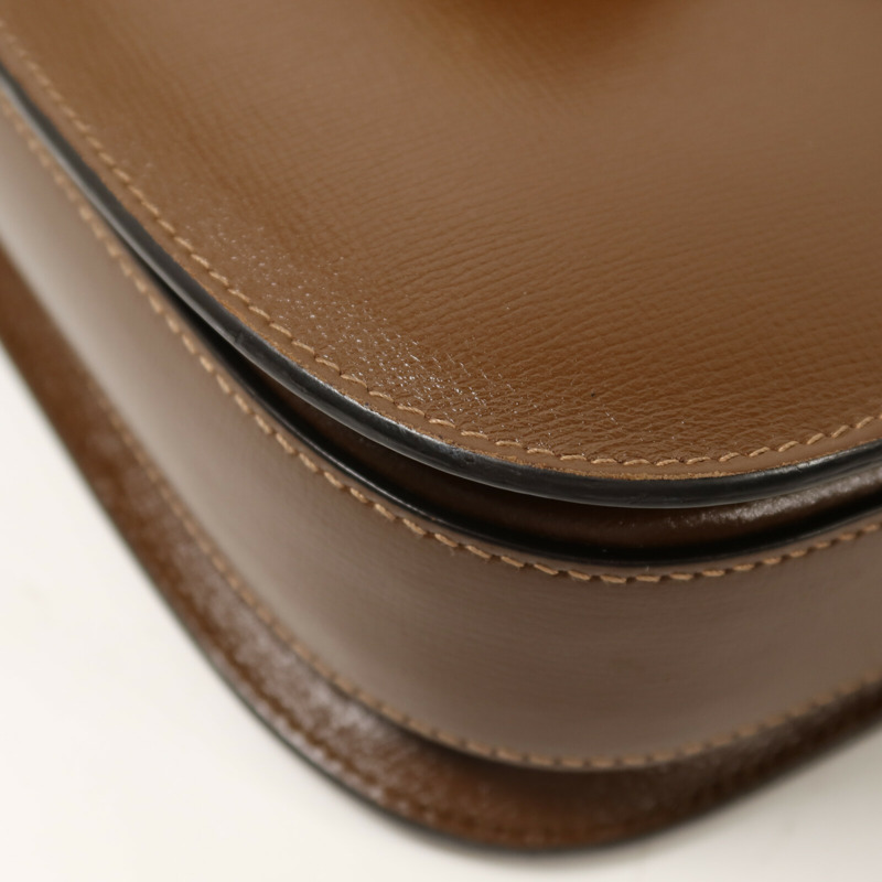 GUCCI 牛皮皮革Horsebit 1955肩背袋-11