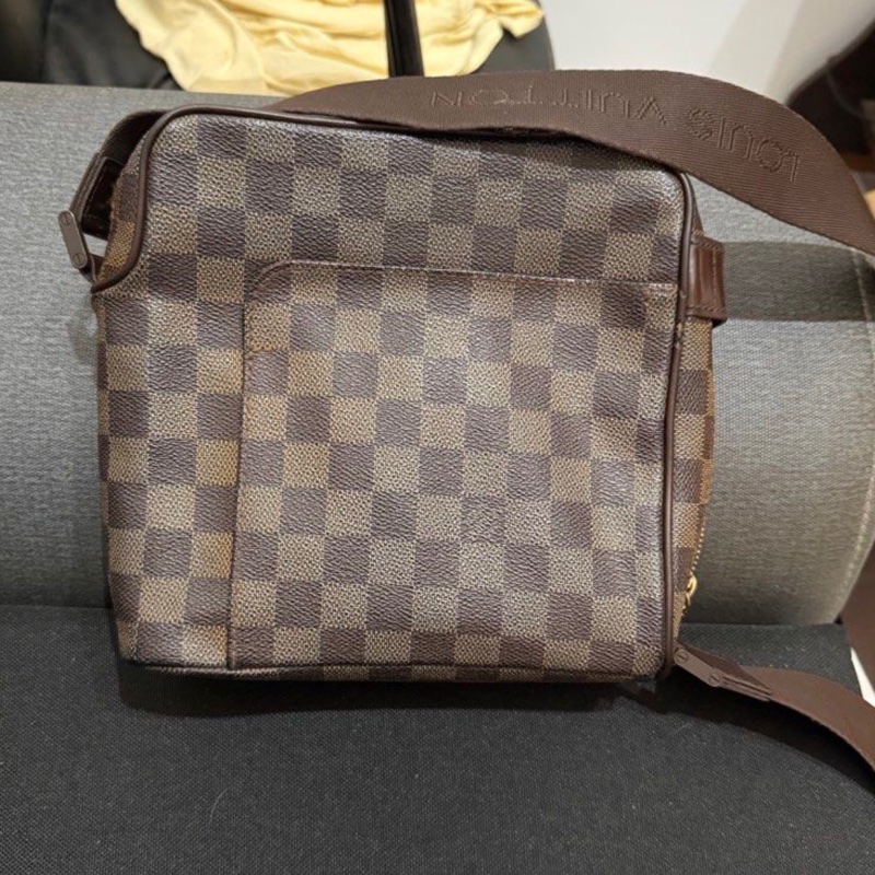 正品LV 棋盤格豆腐包-0