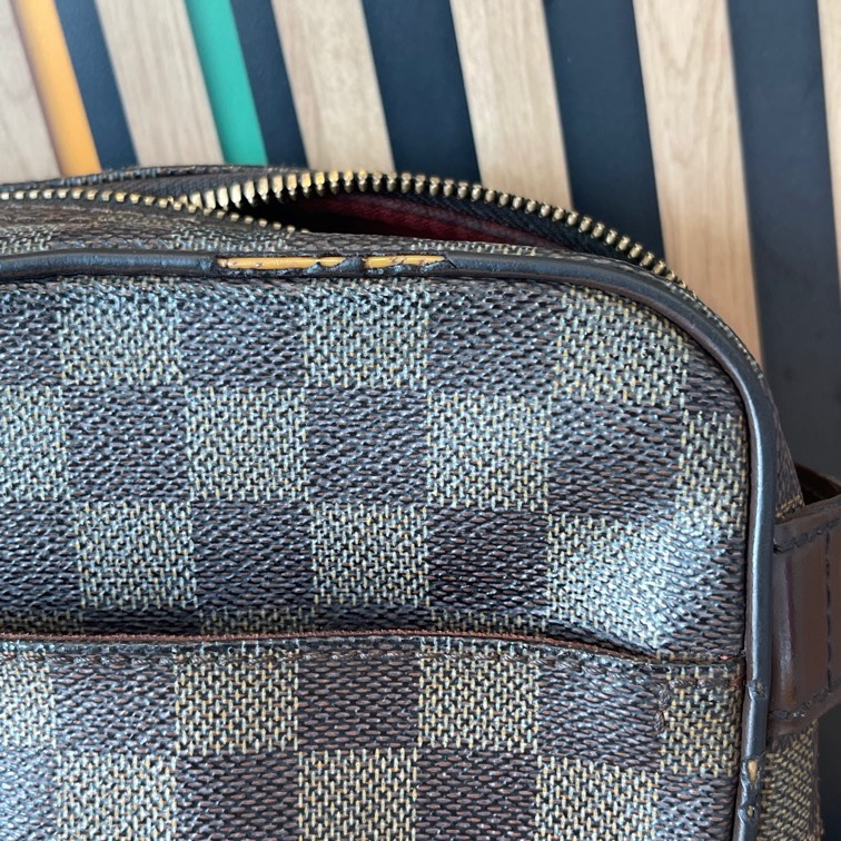 正品LV 棋盤格豆腐包-3