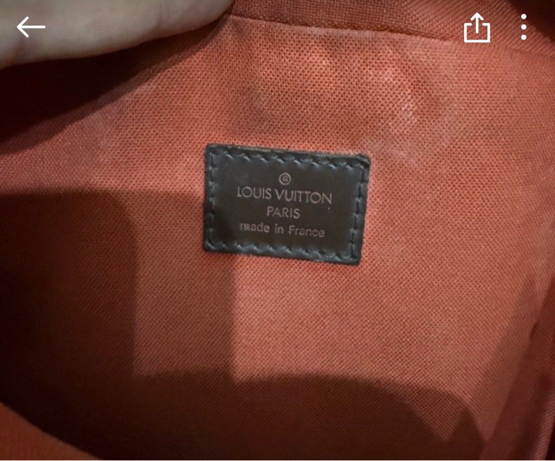 正品LV 棋盤格豆腐包-5