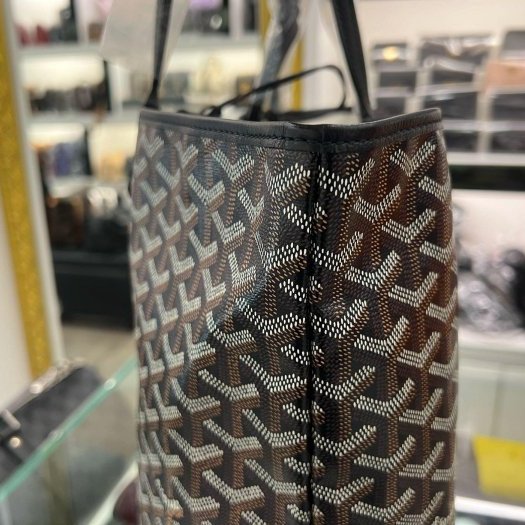 東區正精品㊣GOYARD Saint louis PM 全新黑色購物袋肩背包小款新款附包夾 RZ6383-5