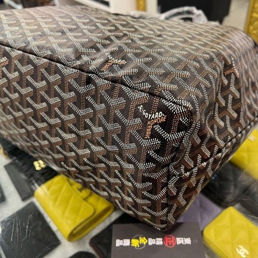 東區正精品㊣GOYARD Saint louis PM 全新黑色購物袋肩背包小款新款附包夾 RZ6383-9