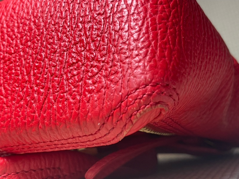 不走平台費 正品3.1 Phillip Lim Pashli 金扣式小牛皮手提/斜背包(紅)-8