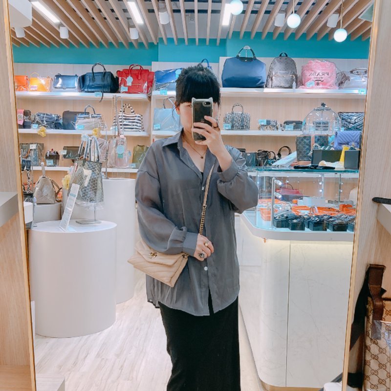 MS0670 Tory Burch 湯麗柏琦 Kira Chevron Chain Wallet Leather Beige x GHW-23