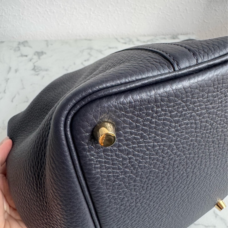 Hermes海軍藍金釦picotin18-8