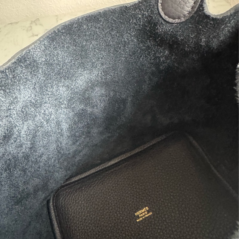 Hermes海軍藍金釦picotin18-15