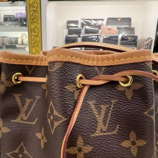 東區正精品㊣LV NANO NOE M41346 MINI 原花迷你水桶包斜背包 RZ6385-1