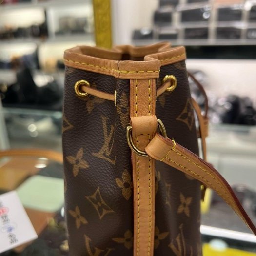 東區正精品㊣LV NANO NOE M41346 MINI 原花迷你水桶包斜背包 RZ6385-4