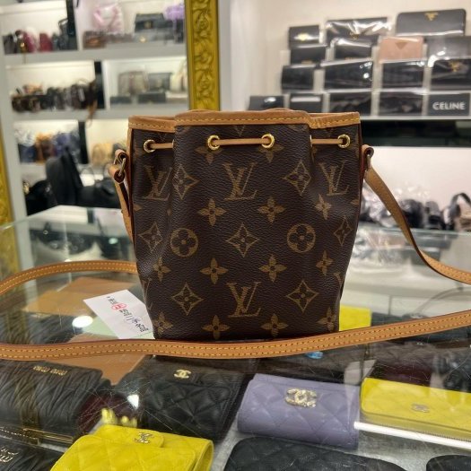 東區正精品㊣LV NANO NOE M41346 MINI 原花迷你水桶包斜背包 RZ6385-5