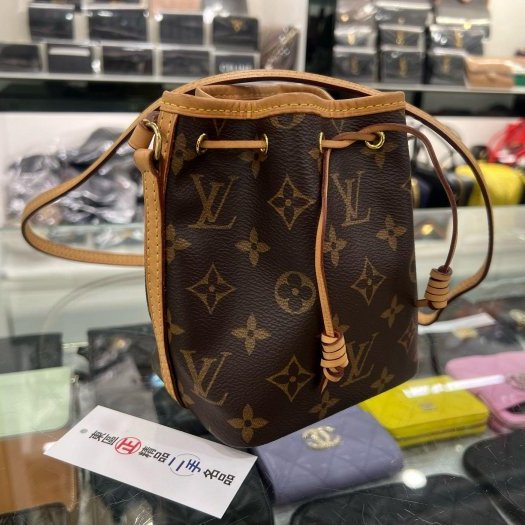 東區正精品㊣LV NANO NOE M41346 MINI 原花迷你水桶包斜背包 RZ6385-13