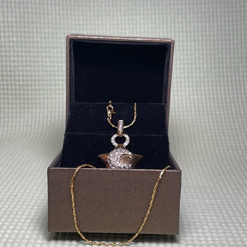 正品Swarovski 18kGP項鍊-0