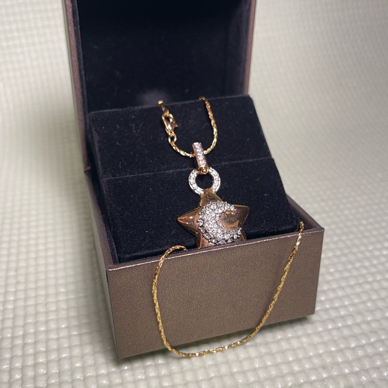 正品Swarovski 18kGP項鍊-1