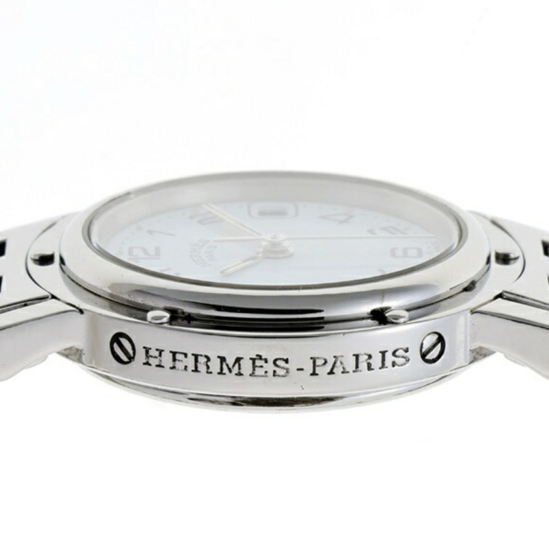 愛馬仕 Clipper CL4.210 白色石英錶-4