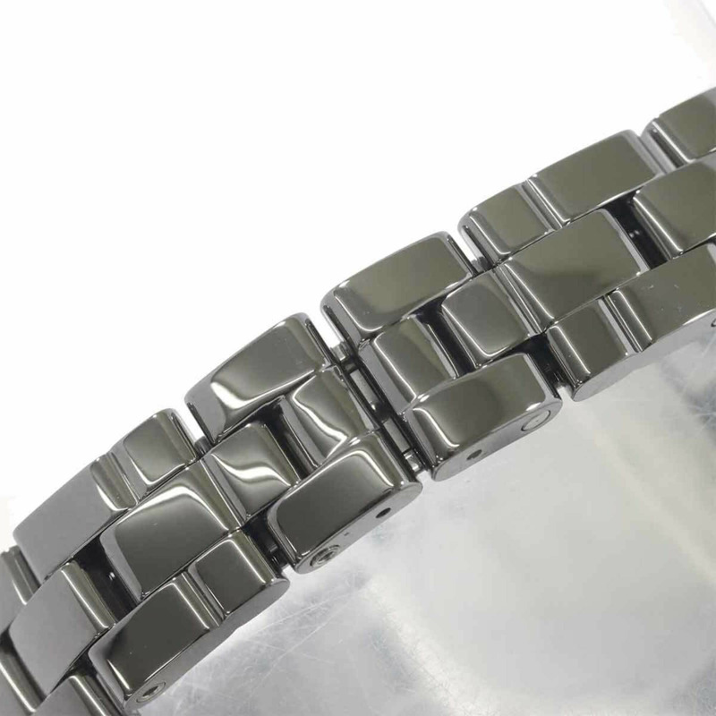 香奈兒 J12 Chromatic 29毫米 H3401 女士腕錶,日期顯示,鑲嵌8顆鑽石,銀色,石英錶-6