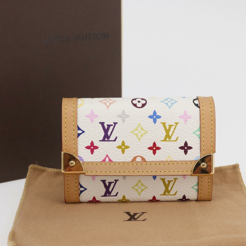 【日本直送】路易威登 多色 Porte Monnaie Pla 零錢包 白色 M92657 正品 YKZ1168V-11