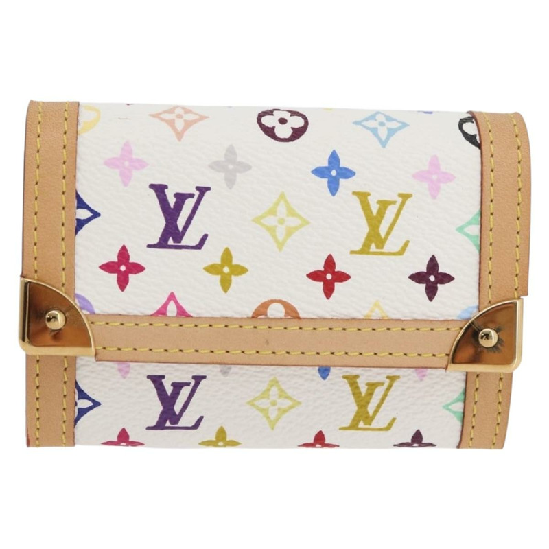 【日本直送】路易威登 多色 Porte Monnaie Pla 零錢包 白色 M92657 正品 YKZ1168V-12