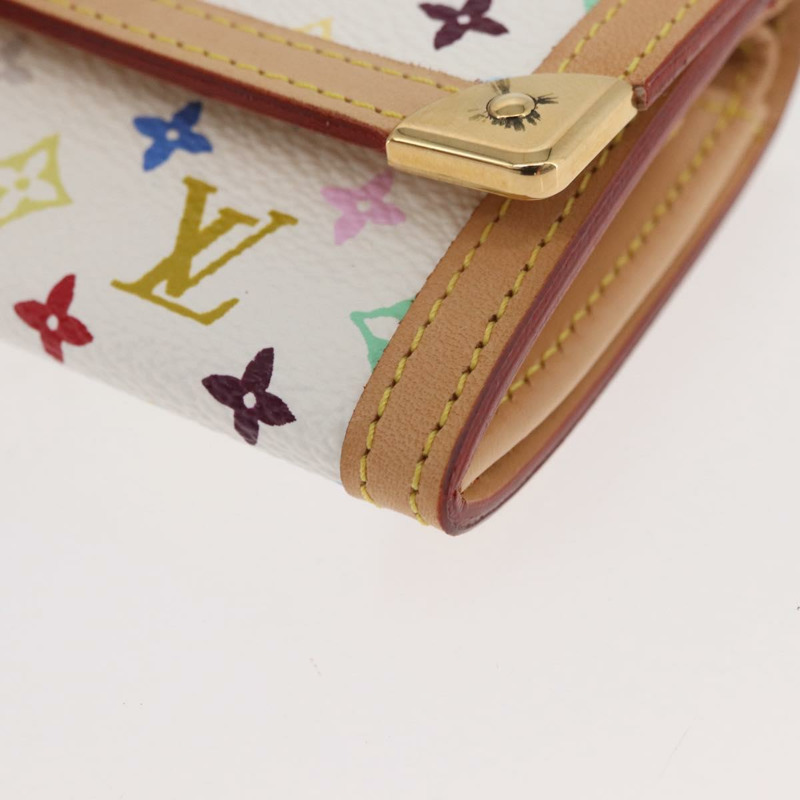 【日本直送】路易威登 多色 Porte Monnaie Pla 零錢包 白色 M92657 正品 YKZ1168V-13