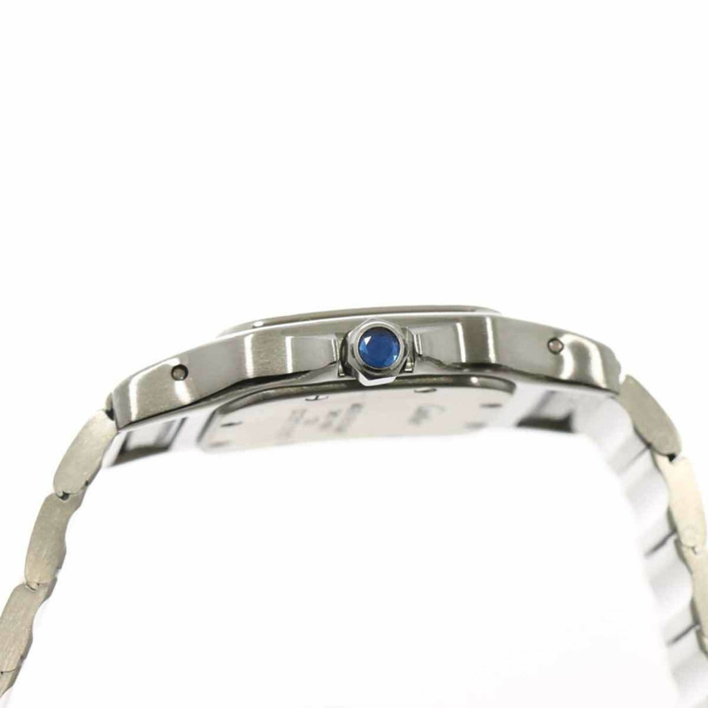 卡地亞 Santos Galbee SM W20024D6 女士腕錶，象牙色，石英錶-4