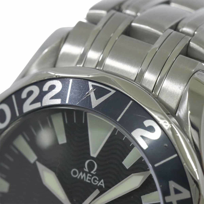 歐米茄海馬系列GMT 2834 50 50週年紀念版男士腕錶，黑色，自動上鍊機芯-6