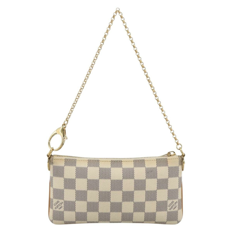 【日本直送】路易威登 Damier Azur Pochette Mira 中型配件袋 N60027 正品 YKZ1627V-1