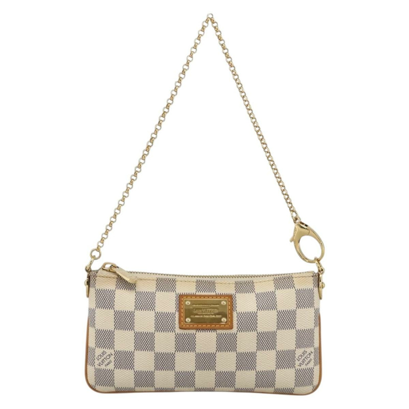 【日本直送】路易威登 Damier Azur Pochette Mira 中型配件袋 N60027 正品 YKZ1627V-12