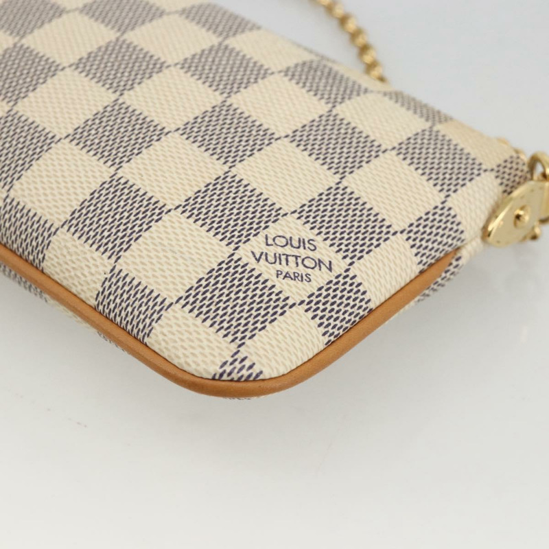 【日本直送】路易威登 Damier Azur Pochette Mira 中型配件袋 N60027 正品 YKZ1627V-15