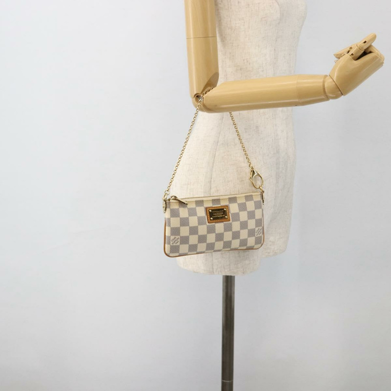 【日本直送】路易威登 Damier Azur Pochette Mira 中型配件袋 N60027 正品 YKZ1627V-22