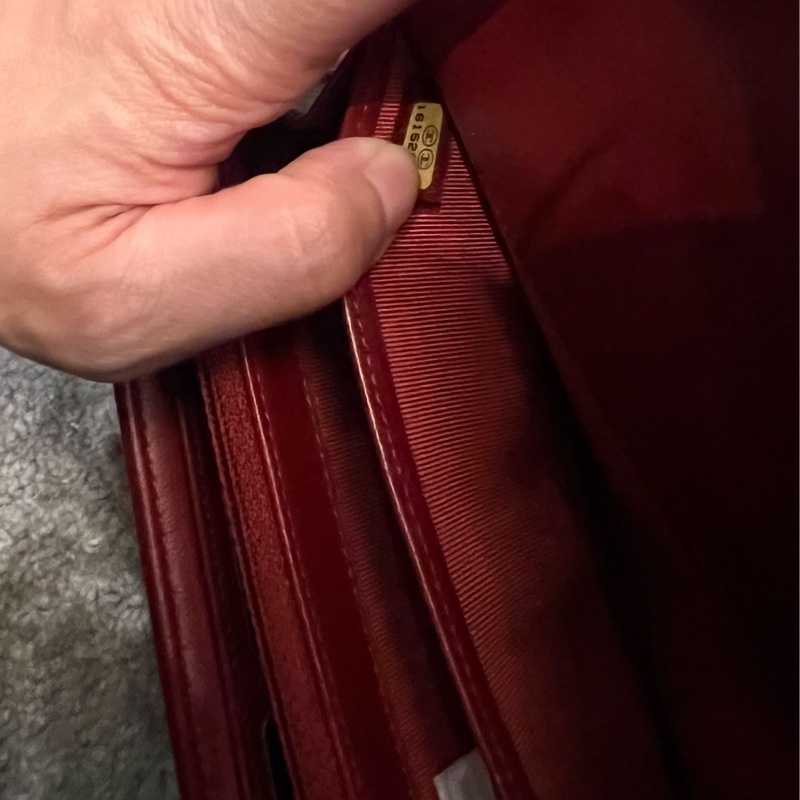 CHANEL 紅色長夾-12