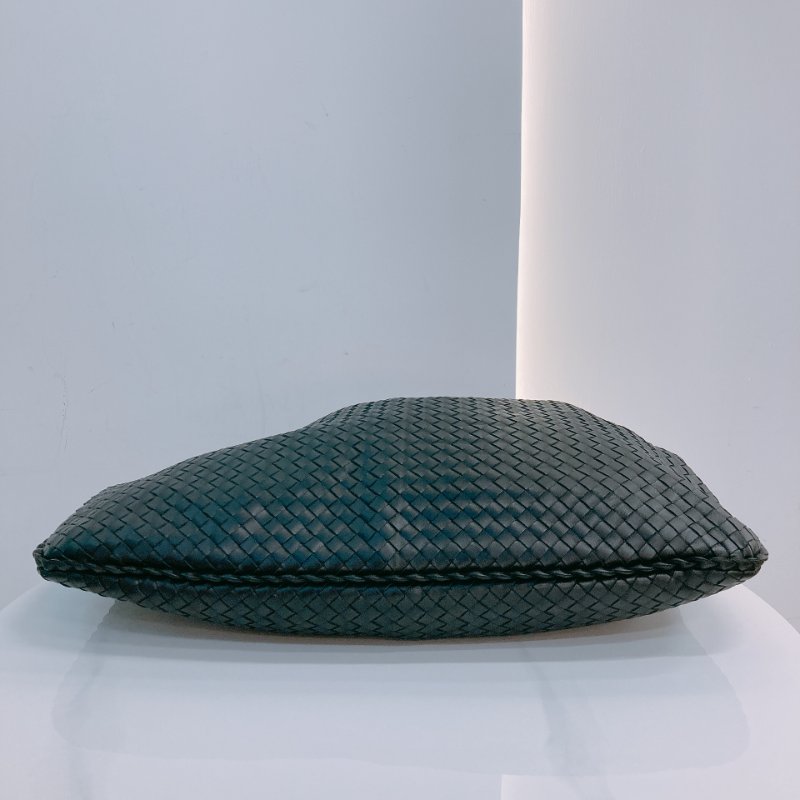 MS0676 Bottega Veneta 葆蝶家 寶緹嘉 大號 編織手提包 牛皮 黑色 銀扣 Large Hop Tote Bag Calfskin Black x PHW-4