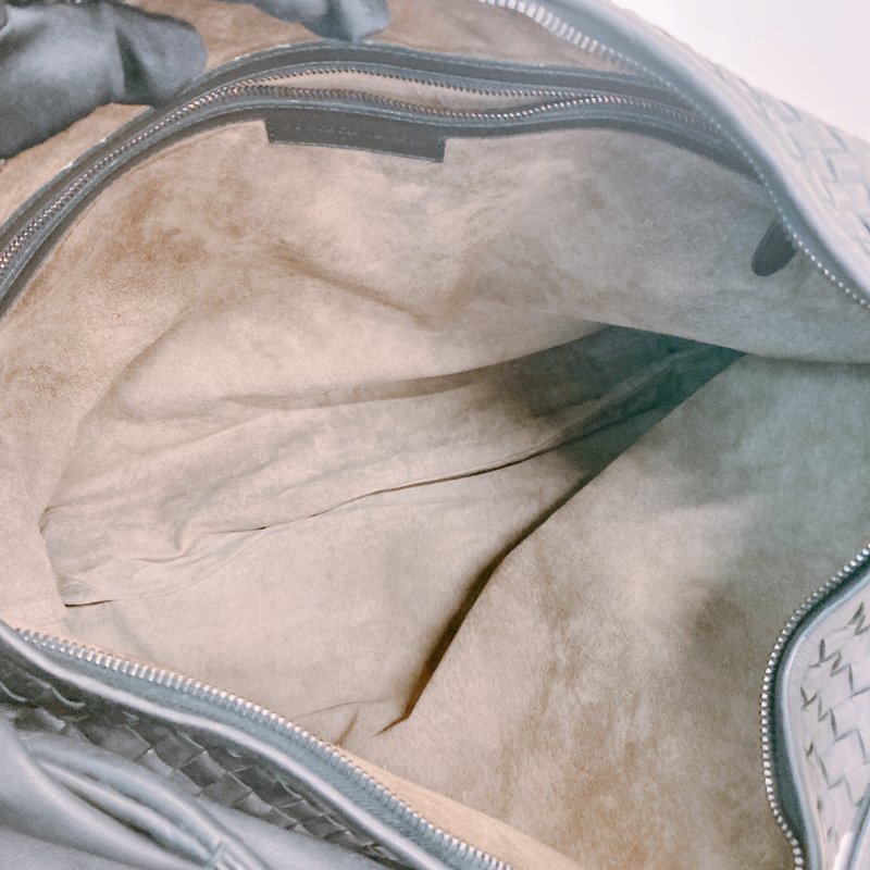 MS0676 Bottega Veneta 葆蝶家 寶緹嘉 大號 編織手提包 牛皮 黑色 銀扣 Large Hop Tote Bag Calfskin Black x PHW-15