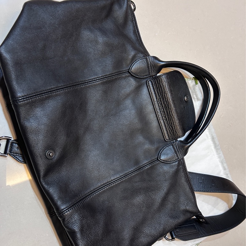 Longchamp 小羊皮中型肩背斜背手提包-6