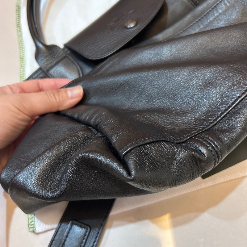 Longchamp 小羊皮中型肩背斜背手提包-18