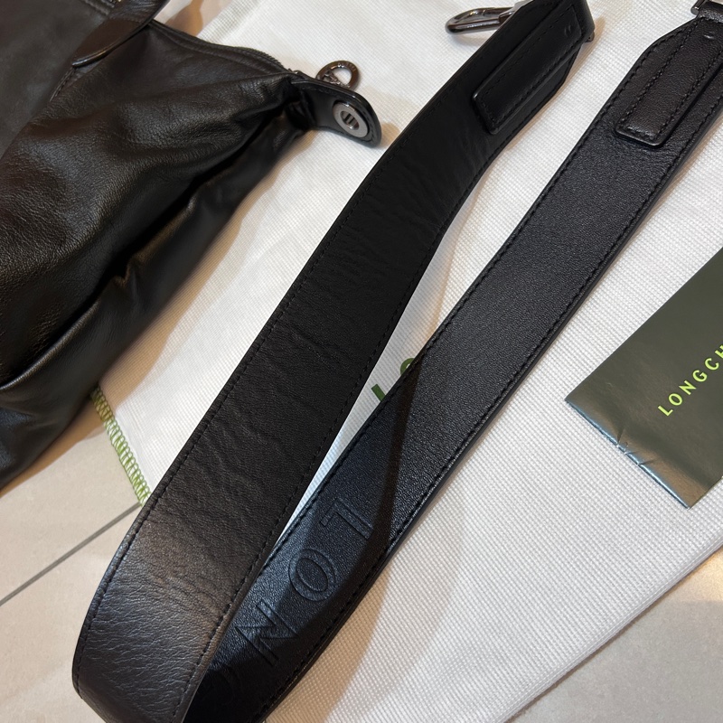 Longchamp 小羊皮中型肩背斜背手提包-19