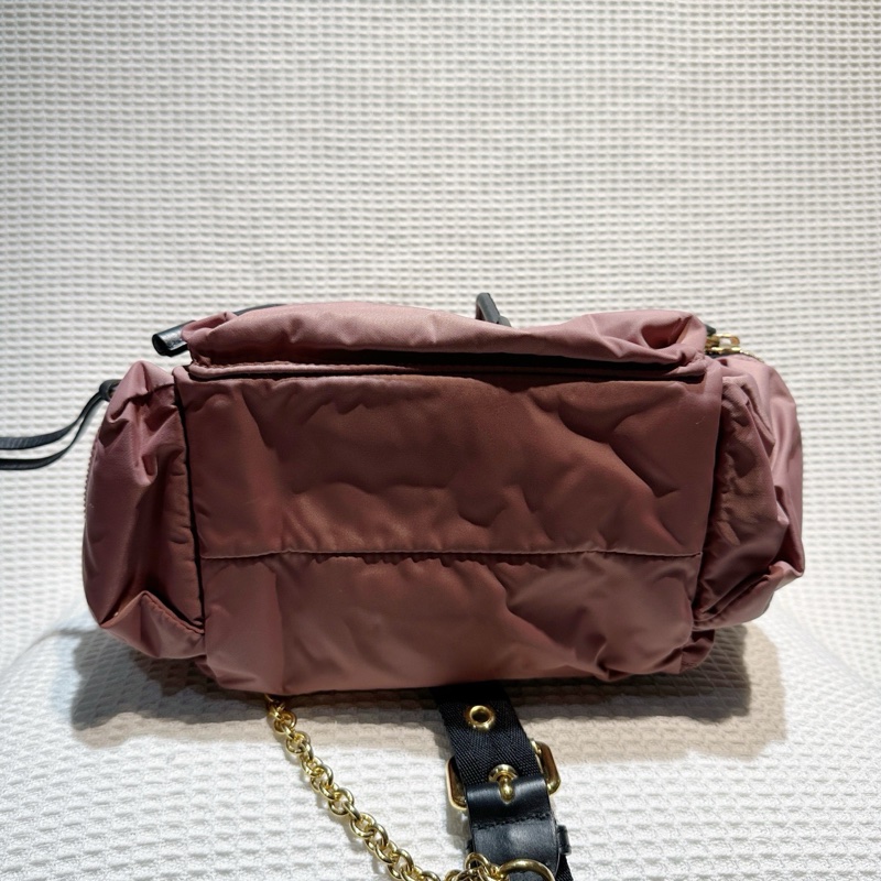 Burberry巴寶莉Rucksack牛皮帆布雙肩包-2