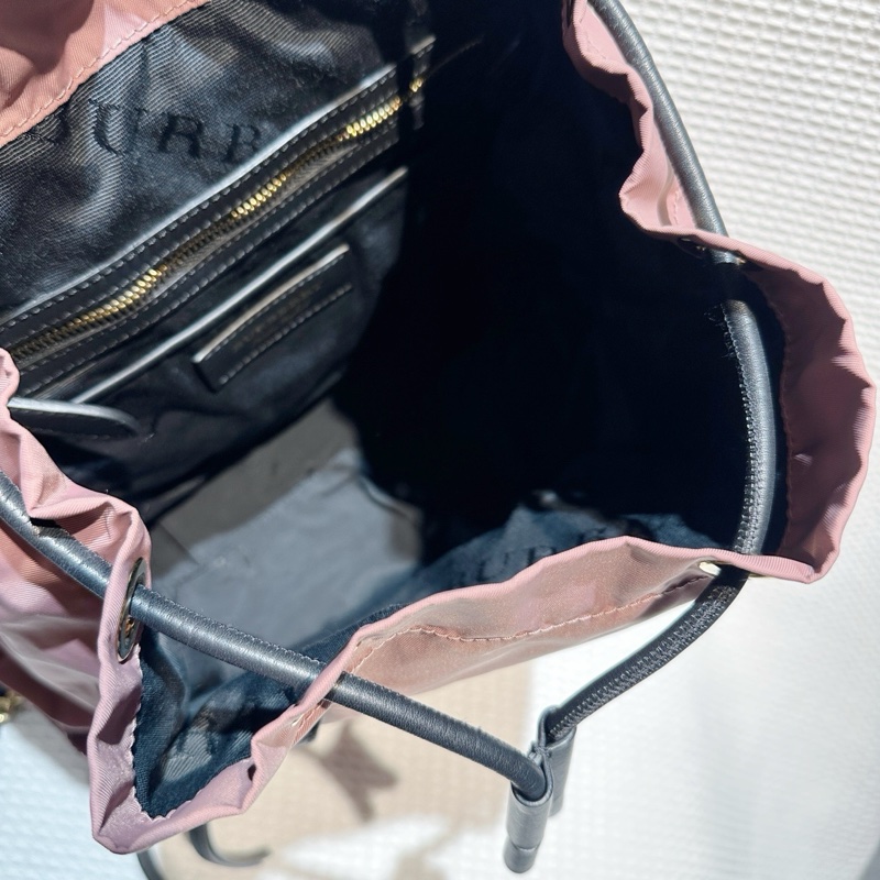 Burberry巴寶莉Rucksack牛皮帆布雙肩包-6