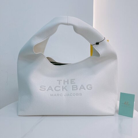 MS0633 Marc Jacobs 馬克 雅各布斯 / 莫傑 大手提包 大腋下包 大號 牛皮 白色 銀扣 The Sack Bag Tote Large Calfskin White x PHW