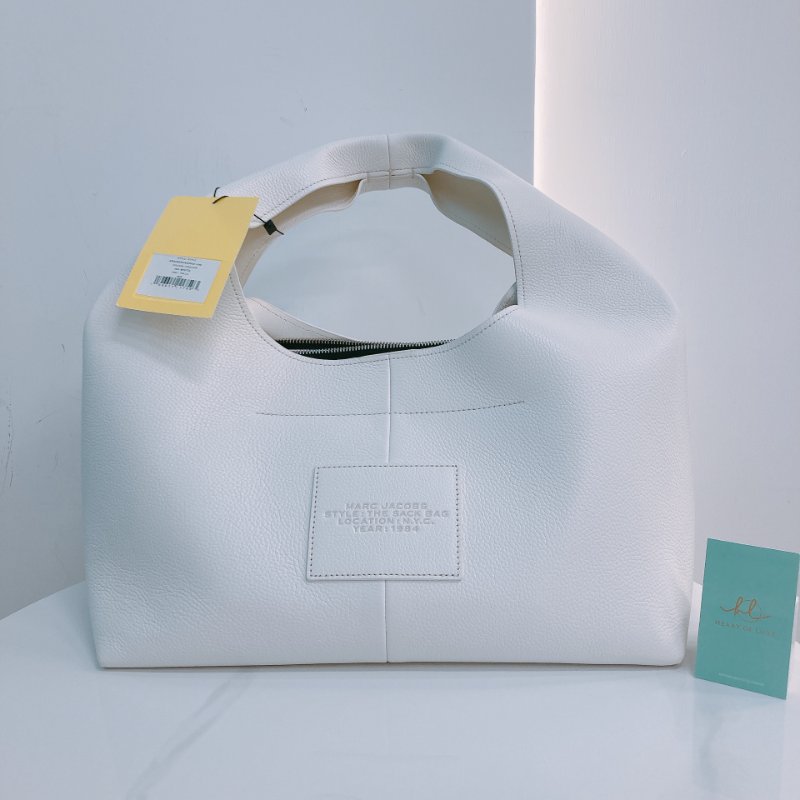 MS0633 Marc Jacobs 馬克 雅各布斯 / 莫傑 大手提包 大腋下包 大號 牛皮 白色 銀扣 The Sack Bag Tote Large Calfskin White x PHW-1