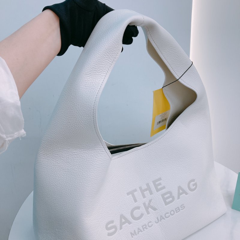MS0633 Marc Jacobs 馬克 雅各布斯 / 莫傑 大手提包 大腋下包 大號 牛皮 白色 銀扣 The Sack Bag Tote Large Calfskin White x PHW-10