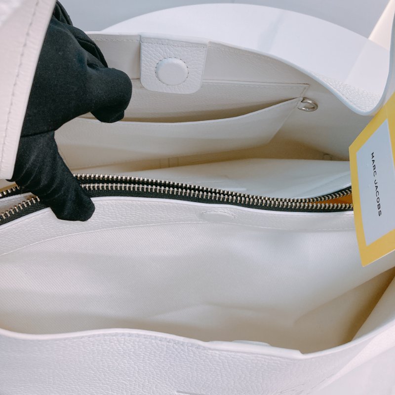 MS0633 Marc Jacobs 馬克 雅各布斯 / 莫傑 大手提包 大腋下包 大號 牛皮 白色 銀扣 The Sack Bag Tote Large Calfskin White x PHW-13