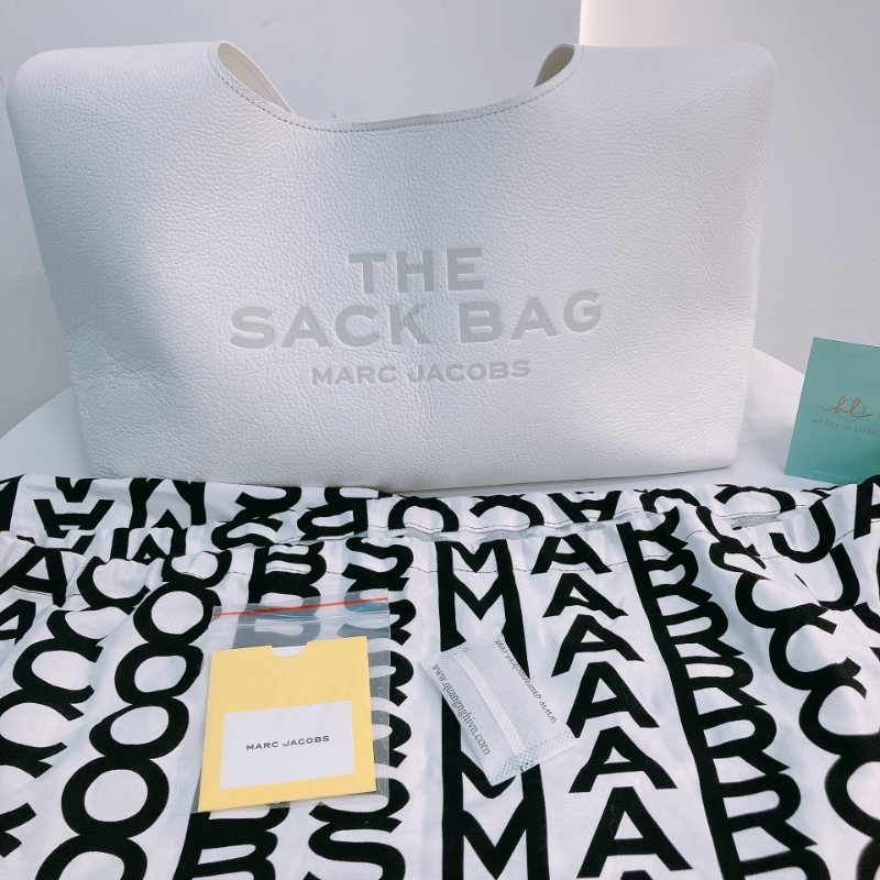 MS0633 Marc Jacobs 馬克 雅各布斯 / 莫傑 大手提包 大腋下包 大號 牛皮 白色 銀扣 The Sack Bag Tote Large Calfskin White x PHW-18