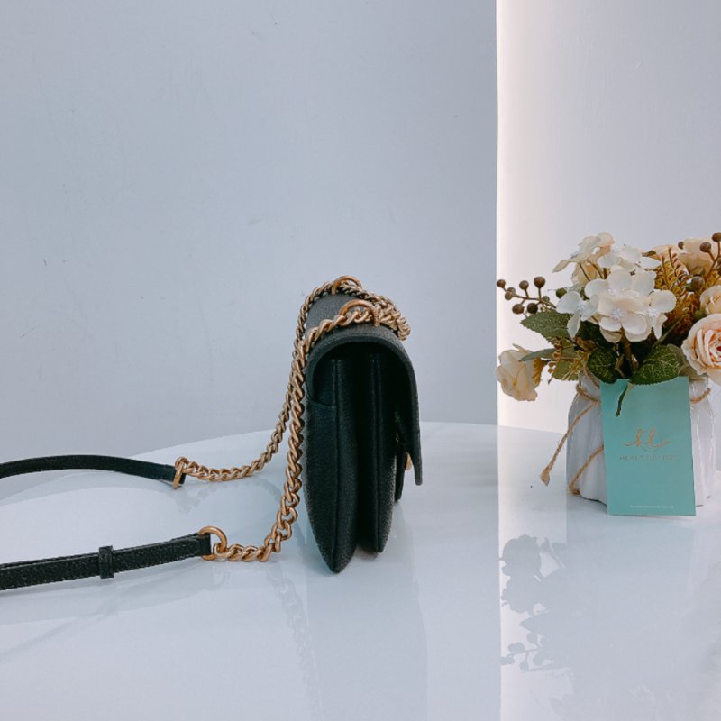 MS0636 Pinko 品高 燕子包 斜背 單肩 迷你 皮革 黑色 金扣 Love One Soft Crossbody Bag Mini 23cm Leather Black x GHW-2