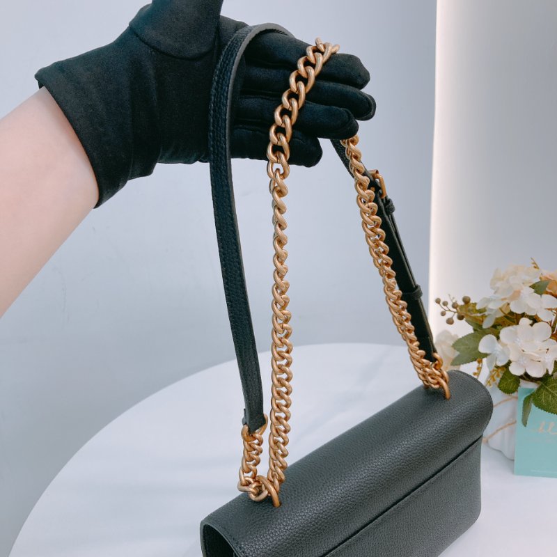 MS0636 Pinko 品高 燕子包 斜背 單肩 迷你 皮革 黑色 金扣 Love One Soft Crossbody Bag Mini 23cm Leather Black x GHW-11