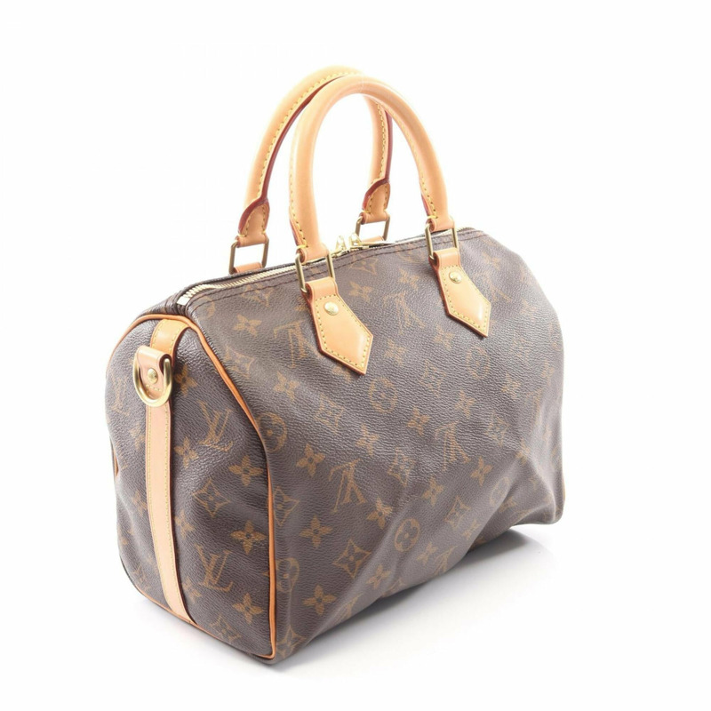 路易威登 Speedy Bandoulière 25 手提包,塗層帆布皮革,女士,棕色,M46977-1